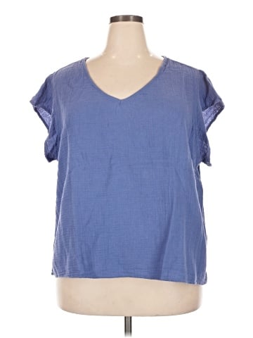Three Dots Short Sleeve Top (view 1)