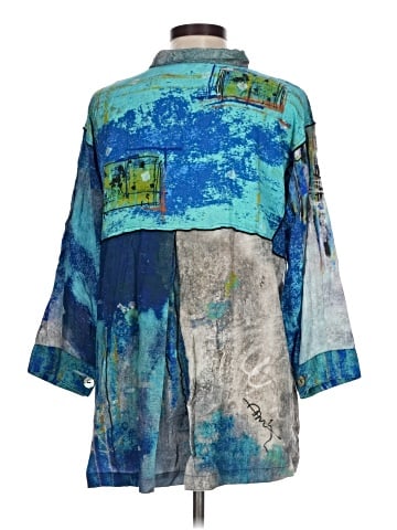 John Mark 3/4 Sleeve Button-Down Shirt (view 2)