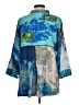 John Mark Color Block Blue 3/4 Sleeve Button-Down Shirt Size L (estimated) - photo 2