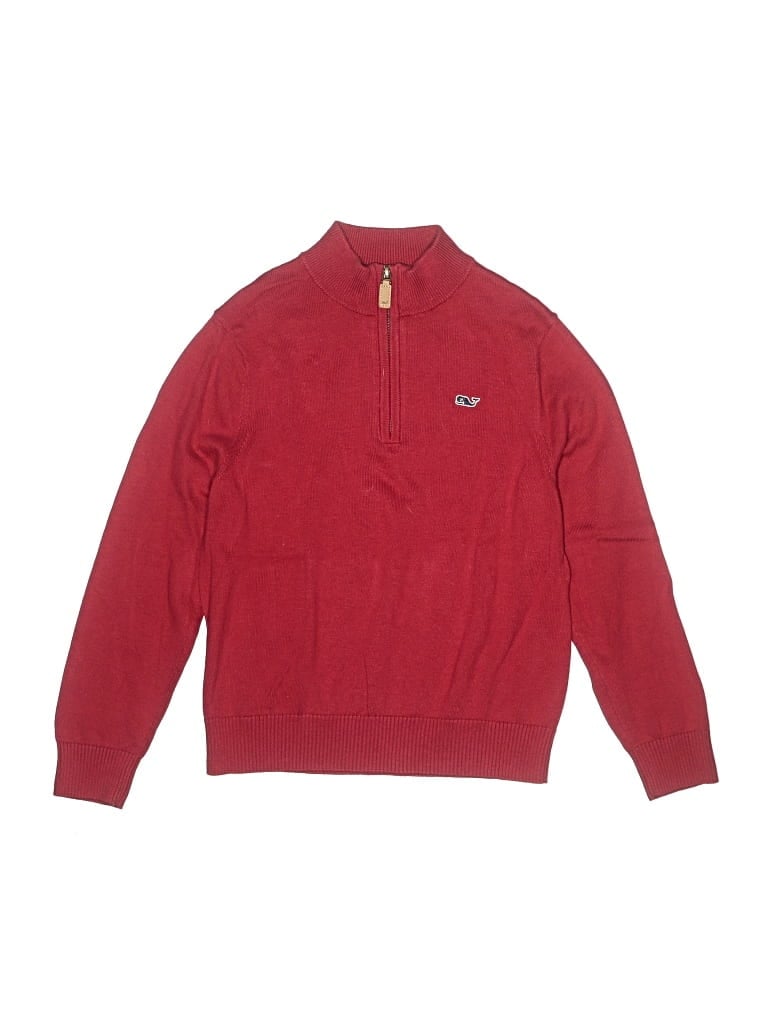 Pre-owned Vineyard Vines Kids' Pullover Sweater In Red