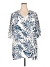 Assorted Brands Tropical Ivory 3/4 Sleeve Blouse Size XXL - photo 1