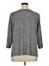 Ruby Rd. Metallic Silver 3/4 Sleeve Top Size XL (petite) - photo 2