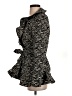Sandro 100% Polyester Animal Print Black Blazer Size Sm (1) - photo 5