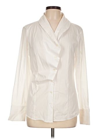 PaperWhite Long Sleeve Blouse (view 1)