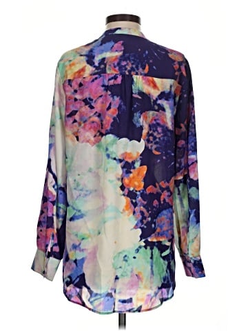 Charlie Jade 3/4 Sleeve Silk Top (view 2)