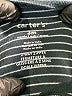 Carter's 100% Cotton Stripes Black Long Sleeve Onesie 0-3 MO / 3 MO - photo 3