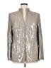 AKRIS Metallic Silver Jacket Size 14 - photo 1