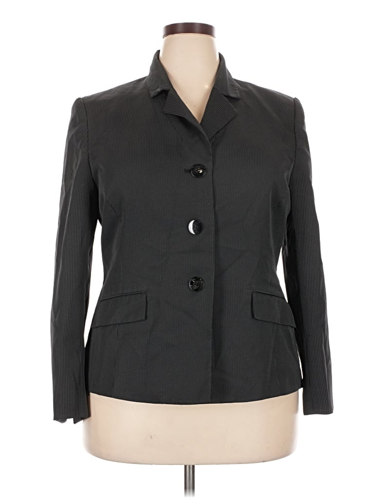 Pre-owned Le Suit Blazer Jacket In Gray