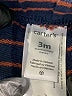Carter's 100% Cotton Stripes Blue Casual Pants 0-3 MO / 3 MO - photo 3
