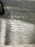 Carter's Graphic Gray Long Sleeve Onesie 0-3 MO / 3 MO - photo 3