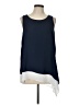 Max Studio Blue Sleeveless T-Shirt Size L - photo 1