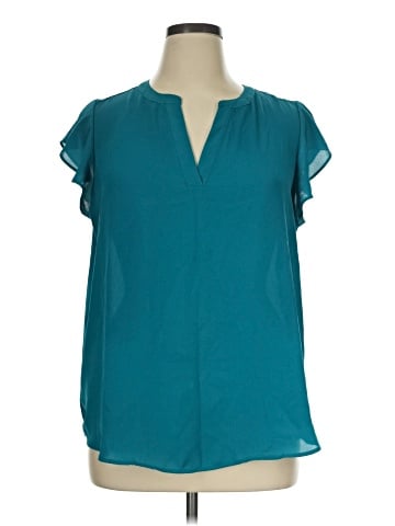 Adrianna Papell Short Sleeve Blouse (view 1)