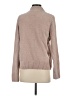 Cynthia Rowley 100% Polyester Chevron-herringbone Tan Turtleneck Sweater Size S - photo 2