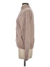 Cynthia Rowley 100% Polyester Chevron-herringbone Tan Turtleneck Sweater Size S - photo 5