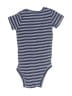 Carter's Stripes Blue Short Sleeve Onesie 6-9 MO / 9 MO - photo 2