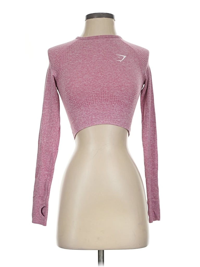 Pre-owned Gymshark Long Sleeve T-shirt In Pink