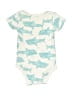 Carter's 100% Cotton Print Ivory Short Sleeve Onesie 6-9 MO / 9 MO - photo 2