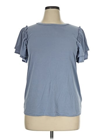 Green Envelope Short Sleeve Top (view 1)