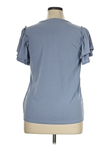 Green Envelope Short Sleeve Top (view 2)