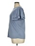 Green Envelope Blue Short Sleeve Top Size XL - photo 5