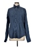 IZOD Tweed Blue Long Sleeve Blouse Size M - photo 1