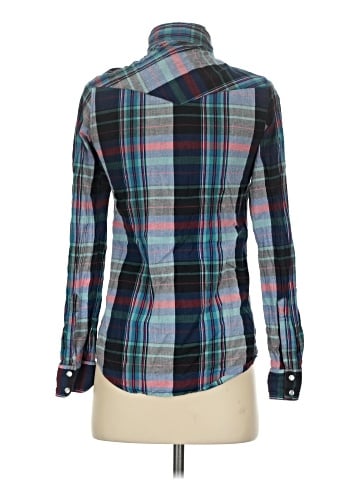 Topshop Long Sleeve Button-Down Shirt (view 2)