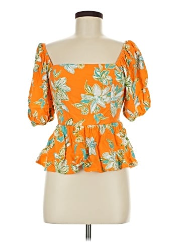 Flying Tomato 3/4 Sleeve Blouse (view 1)