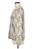 Hinge Animal Print Silver Pullover Sweater Size L - photo 5