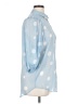 Papaya 100% Polyester Polka Dots Blue 3/4 Sleeve Blouse Size 14 - photo 4