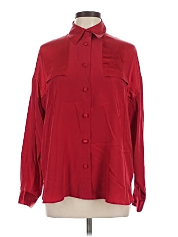 Ishyu Long Sleeve Silk Top (view 1)