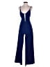 Storee 100% Polyester Solid Blue Jumpsuit Size S - photo 1