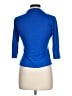 Candie's Blue 3/4 Sleeve Button-Down Shirt Size L - photo 2