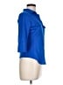 Candie's Blue 3/4 Sleeve Button-Down Shirt Size L - photo 4