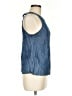 Gap 100% Lyocell Blue Sleeveless Blouse Size M - photo 4
