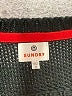 Sundry Stripes Black Wool Pullover Sweater Size Med (2) - photo 7