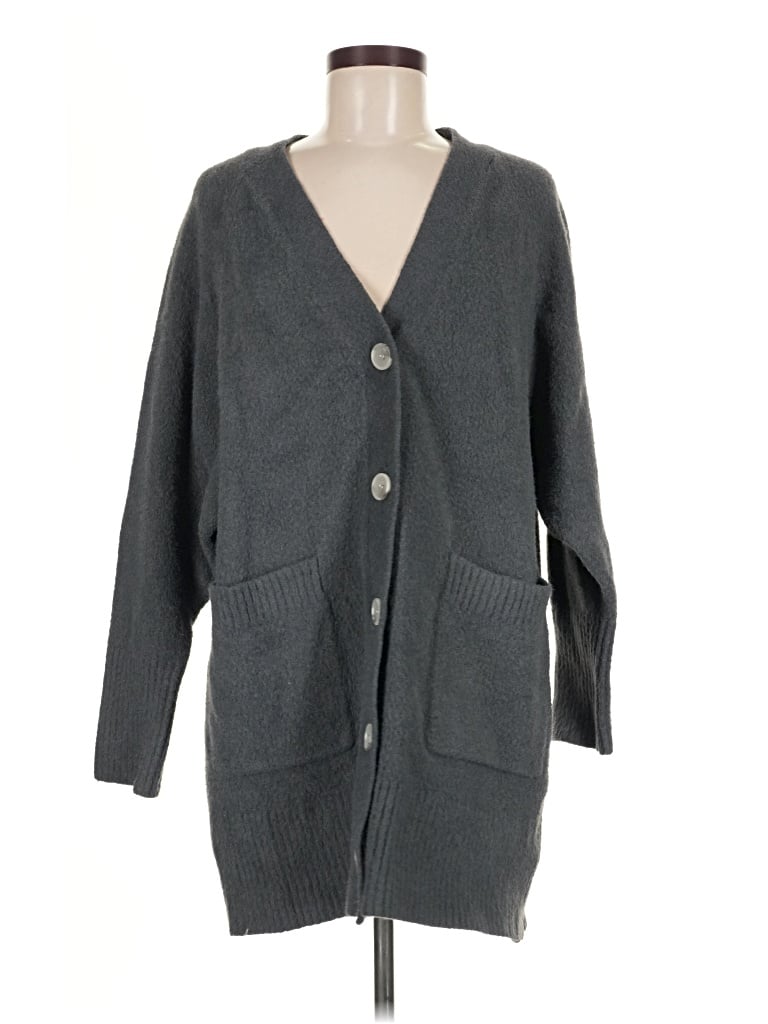 Pre-owned Calia Cardigan Sweater In Gray