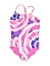Justice Tie-dye Pink One Piece Swimsuit Size 12 - photo 1