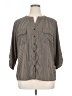 Notations Stripes Gray 3/4 Sleeve Button-Down Shirt Size XL - photo 1