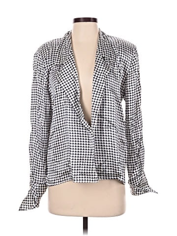 Bergdorf Goodman Long Sleeve Silk Top (view 1)