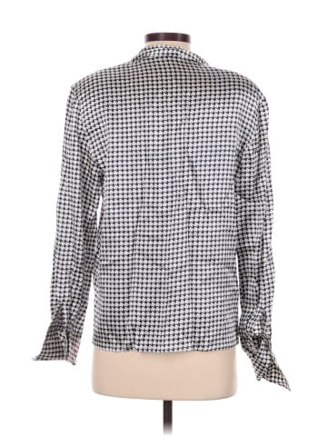 Bergdorf Goodman Long Sleeve Silk Top (view 2)