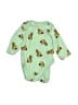Amazon Essentials Print Green Long Sleeve Onesie Size Preemie - photo 1