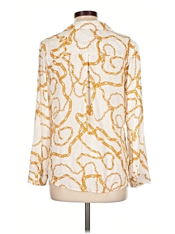 Elie Tahari Long Sleeve Silk Top (view 2)