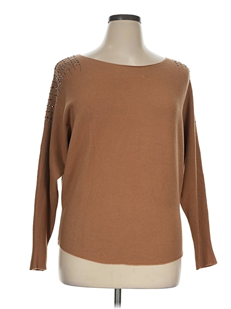 Pre-owned Vila Milano Pullover Sweater In Brown