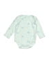 Quiltex Blue Long Sleeve Onesie Size 3-6 mo - photo 1