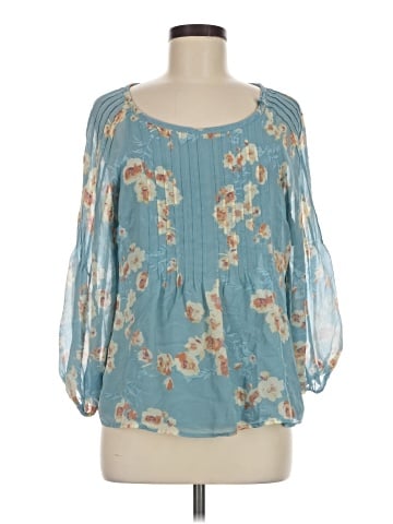 Sundance 3/4 Sleeve Silk Top (view 1)