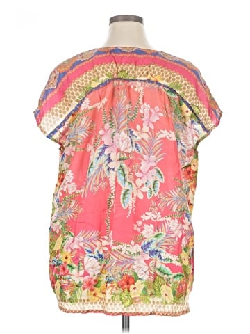 Johnny Was Short Sleeve Silk Top (view 2)
