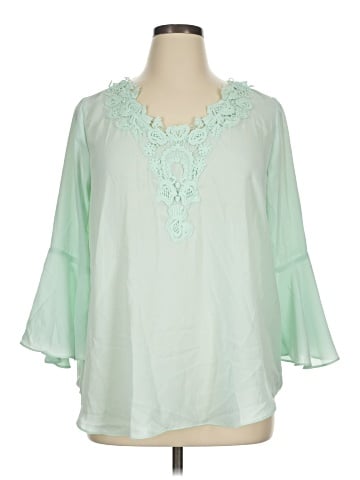 Cato 3/4 Sleeve Blouse (view 1)