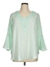 Cato Green 3/4 Sleeve Blouse Size XL - photo 1