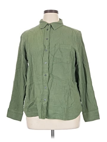 J.Crew Factory Store Long Sleeve Button-Down Shirt (view 1)