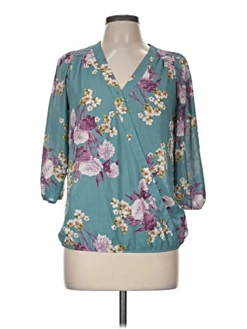 Honey Punch 3/4 Sleeve Blouse (view 1)